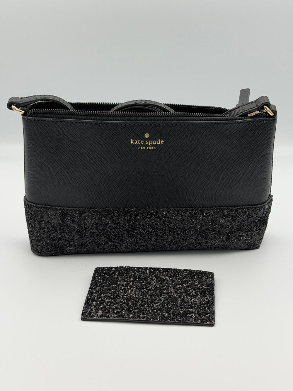 Kate Spade Greta Court Set: Ramey Crossbody Bag & Graham Card Case Wallet Black